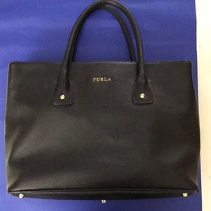 Furla tote handbag black